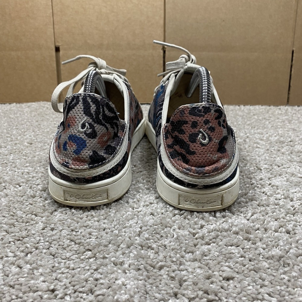 OluKai Pehuea Li Womens 11 Animal Print Mesh Sneakers Blue Pink 20379-YDZQ - Picture 9 of 9